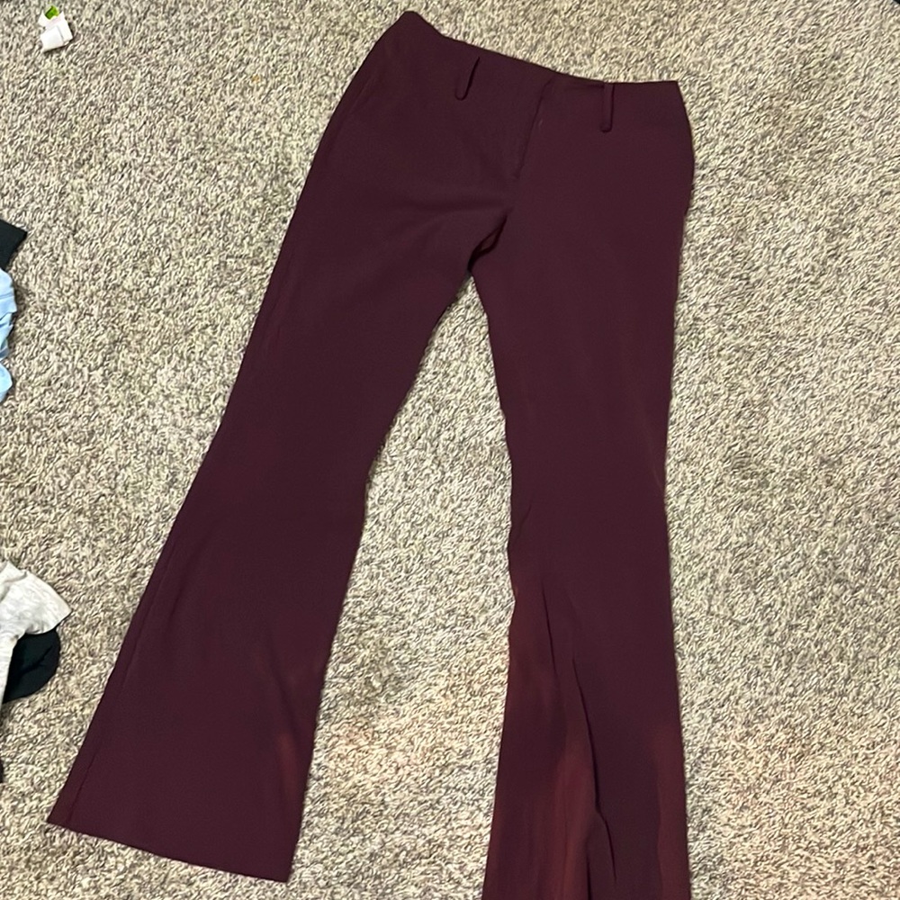 Burgundy Victoria’s Secret slacks size 0